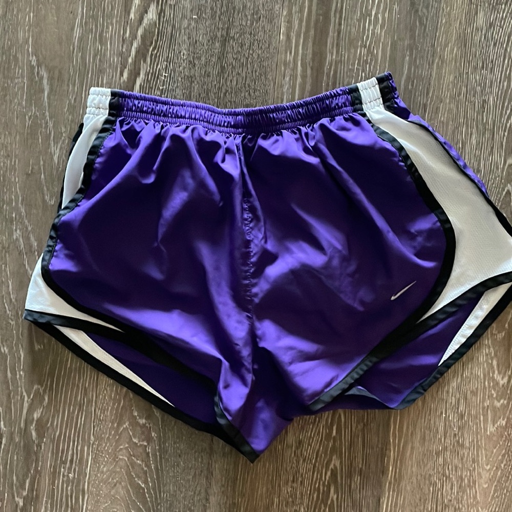 Purple and black Nike Running shorts